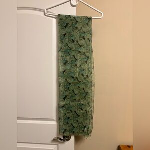 Green Patterned Scarf